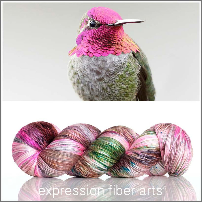 Anna's Hummingbird 'PEARLESCENT' FINGERING 