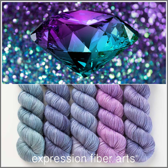 June Alexandrite Hues 'ALPACA SILK' DK
