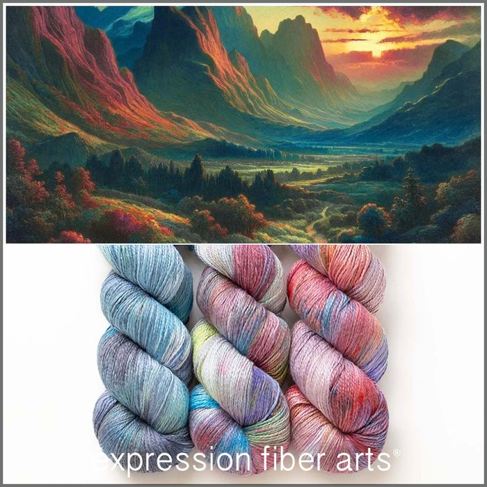 Sacred Journey Hues 'MOONGLEAM' Fingering Kit