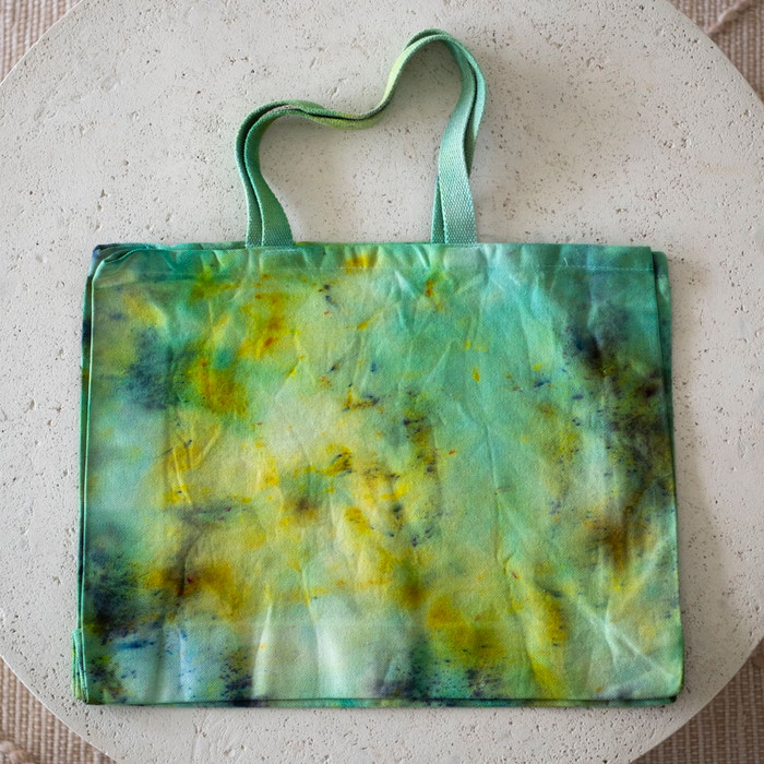 New Leaves Hand-Dyed Cotton Tote Bag