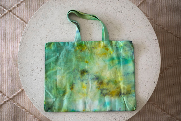 New Leaves Hand-Dyed Cotton Tote Bag