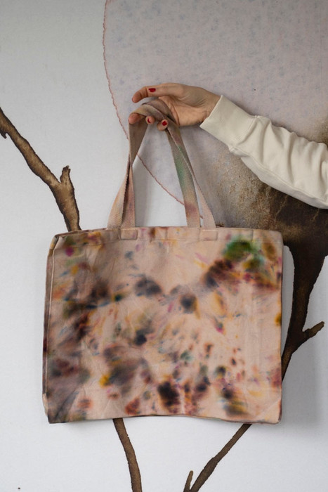 Sparrow Hand-Dyed Cotton Tote Bag