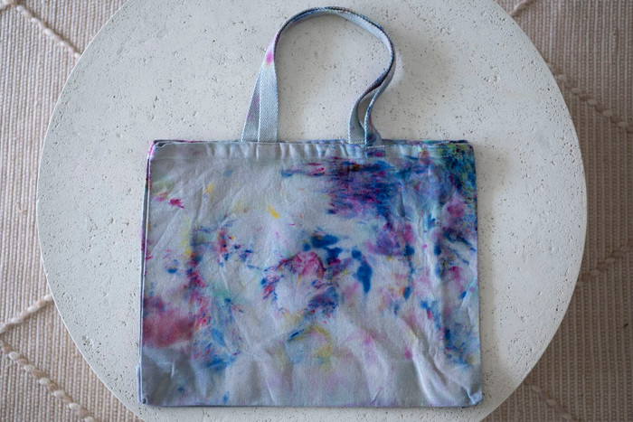 Cosmic Intention Hand-Dyed Cotton Tote Bag