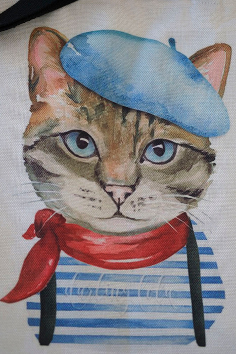Artist Cat Tote Bag