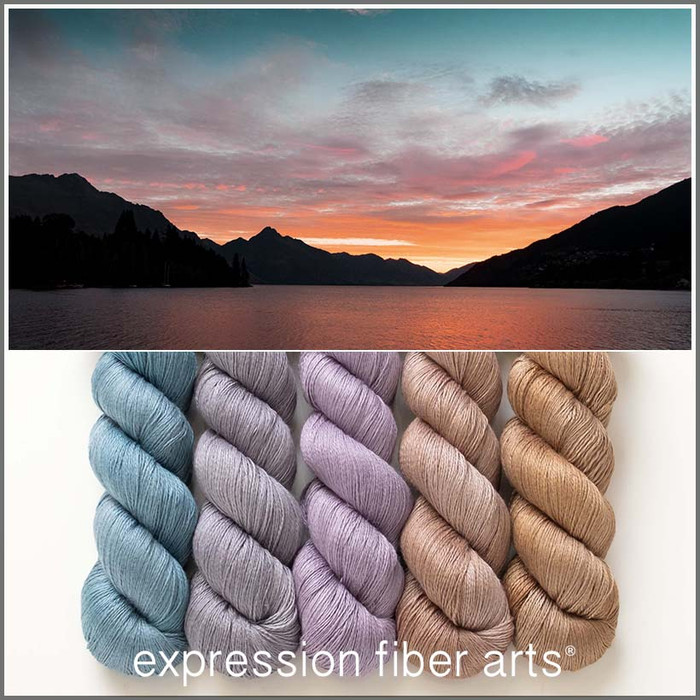 Tranquil Twilight Hues 'YAK SILK' LACE