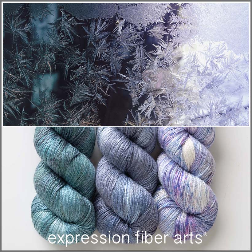 Pre-Order Snowflake Hues 'MOONGLEAM' Fingering - Expression