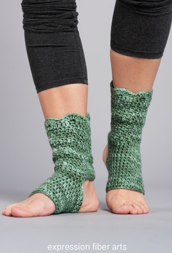 Dena's Yoga Socks Crochet Pattern Digital Download