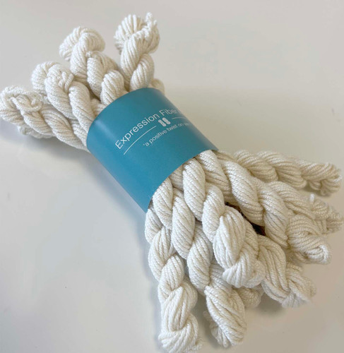 Undyed yarn skeins natural yarn to dye by One Creative Cat