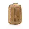 MOLLE mounted medical kit. Small durable IFAK. Duty grade med kit for Law enforcement, SWAT, and Military.