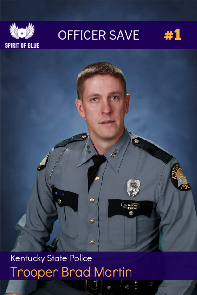 KENTUCKY STATE POLICE TROOPER SAVED WITH GRANTED TOURNIQUET FROM SPIRIT OF BLUE