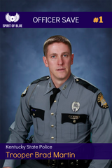 KENTUCKY STATE POLICE TROOPER SAVED WITH GRANTED TOURNIQUET FROM SPIRIT OF BLUE