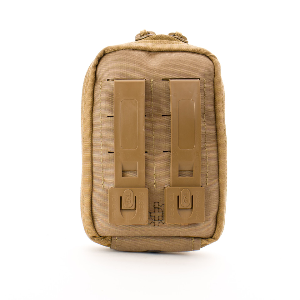 MOLLE mounted medical kit. Small durable IFAK. Duty grade med kit for Law enforcement, SWAT, and Military.