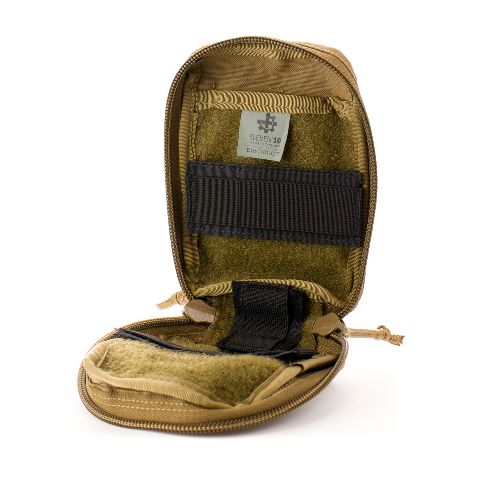 MOLLE mounted medical kit. Small durable IFAK. Duty grade med kit for Law enforcement, SWAT, and Military.