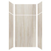 Samuel Mueller 36-in X 48-in X 96-in 6-Piece Shower Wall Kit with Extension Kit, Jupiter Stone