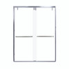 Samuel Mueller Eye Drop 60-in X 80-in By-Pass Shower Door with 3/8-in Low Iron Glass and Contour Handle, Polished Chrome