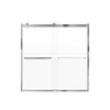 Samuel Mueller Brevity 60-in X 62-in By-Pass Bathtub Door with 5/16-in Frost Glass and Contour Handle, Polished Chrome