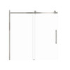 Samuel Mueller Milan 60-in X 60-in Barn Bathtub Door with 5/16-in Clear Glass and Barrington Knurled Double-Sided Handle, Brushed Stainless