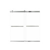 Samuel Mueller Brevity 60-in X 62-in By-Pass Bathtub Door with 5/16-in Clear Glass and Barrington Knurled Handle, Polished Chrome