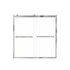 Samuel Mueller Brevity 60-in X 62-in By-Pass Bathtub Door with 5/16-in Clear Glass and Barrington Knurled Handle, Polished Chrome