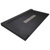 Samuel Mueller 72-In X 36-In Shower Base With Adjustable Double Threshold And Center Drain