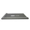 Samuel Mueller SMFZSDT6048C-40 Trimslate 60-In X 48-In Shower Base With Adjustable Double Threshold And Center Drain, Dark Grey