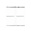 Samuel Mueller Brevity 60-in X 62-in By-Pass Bathtub Door with 5/16-in Clear Glass and Tyler Handle, Polished Chrome