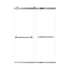 Samuel Mueller Brevity 60-in X 80-in By-Pass Shower Door with 5/16-in Clear Glass and Nicholson Handle, Polished Chrome