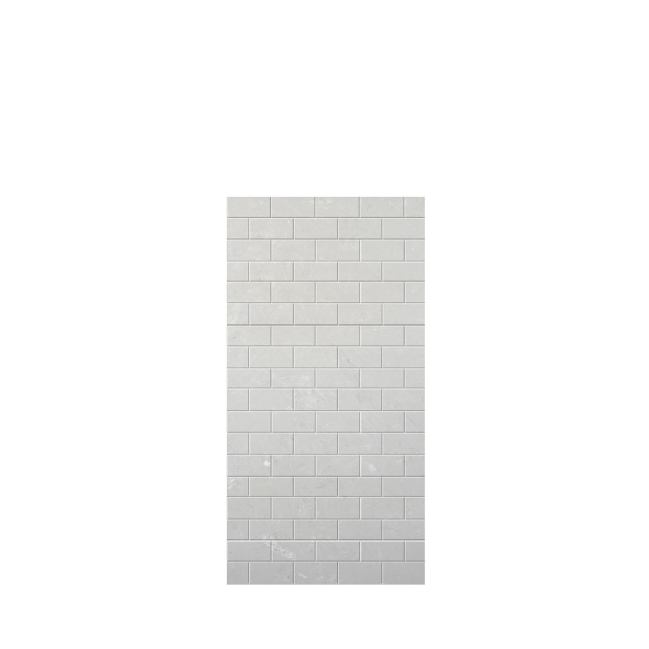 Samuel Mueller 36-in x 72-in Glue to Wall Tub Wall Panel, Moonstone/Tile