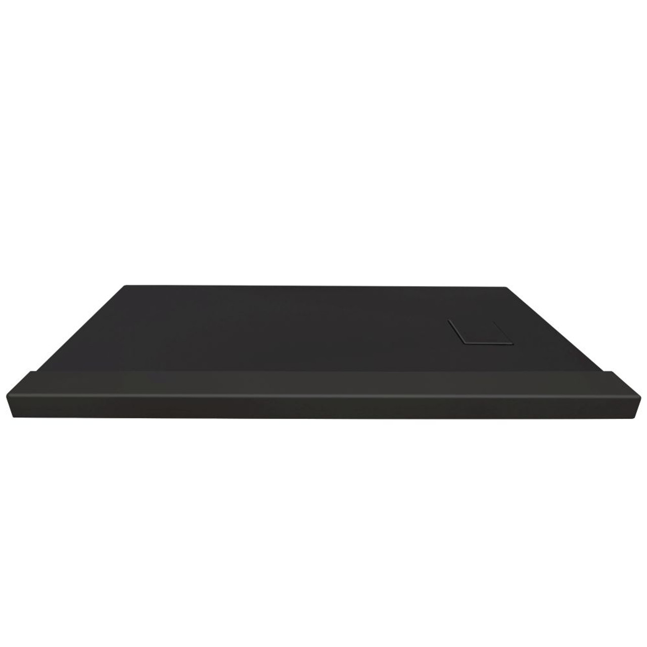 Samuel Mueller SMFZSTR6032-09 Trimslate 60-In X 32-In Tub Replacement Shower Base With Adjustable Single Threshold And End Drain, Black