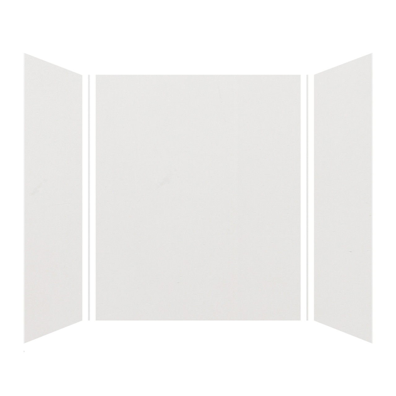 Samuel Mueller 48-in X 60-in X 72-in 3-Piece Tub/Shower Wall Kit, Grey