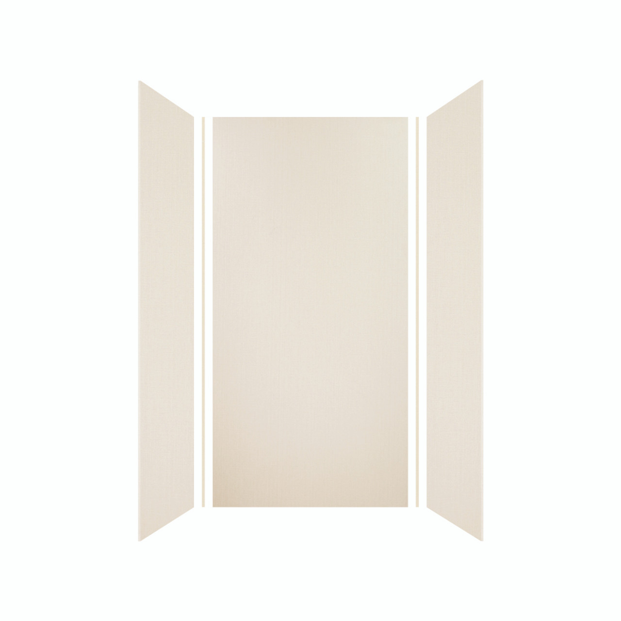 Samuel Mueller 36-in X 48-in X 96-in 6-Piece Shower Wall Kit with Extension Kit, Linen