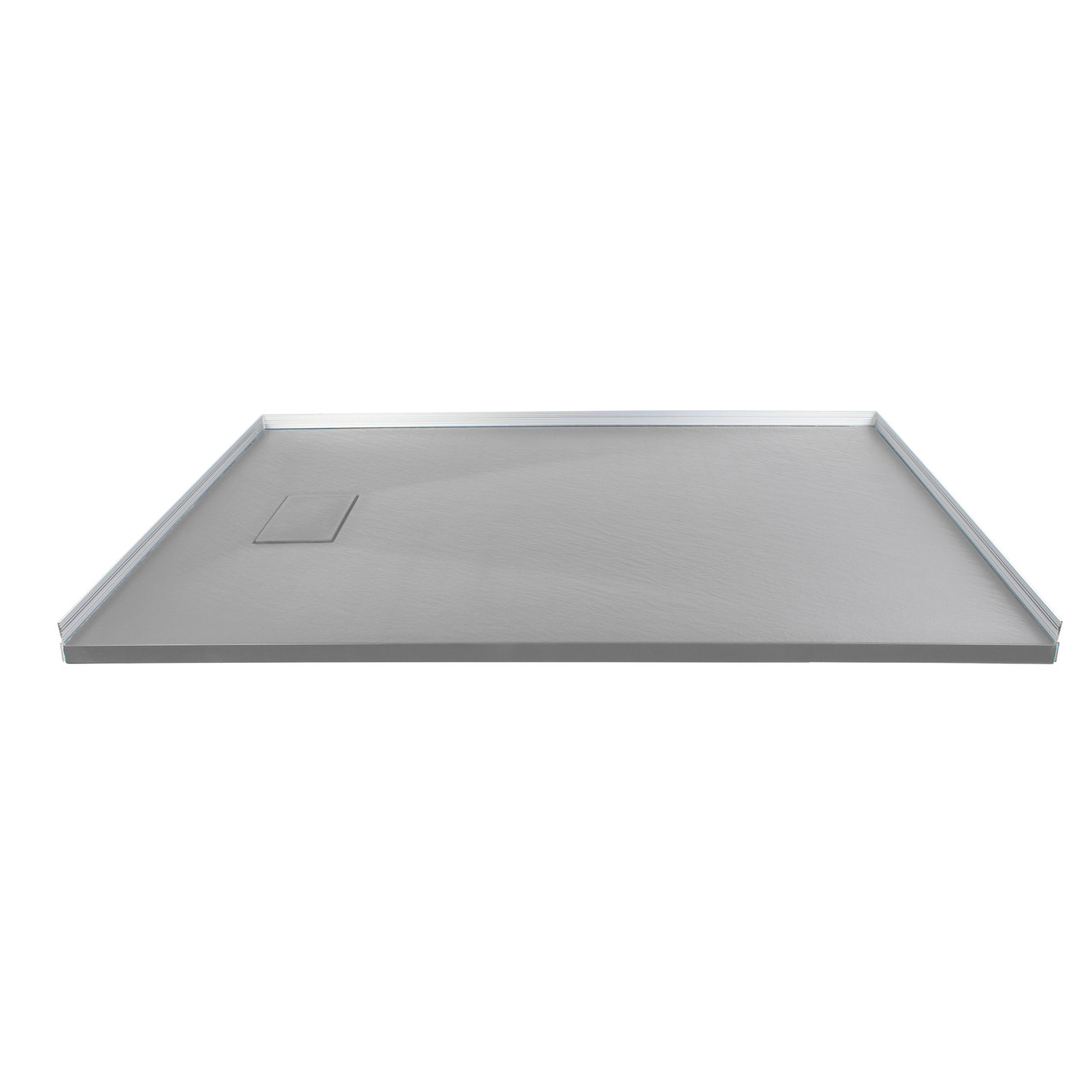 Samuel Mueller 63-In X 32-In Zero Threshold Shower Base With End Drain