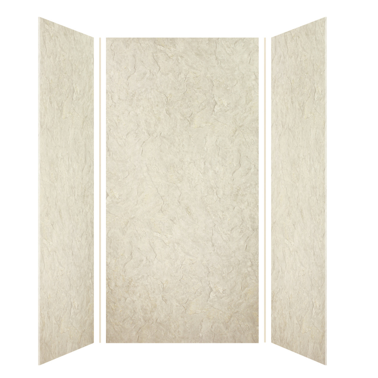 Samuel Mueller 48-in X 48-in X 96-in 3-Piece Shower Wall Kit, Tundra