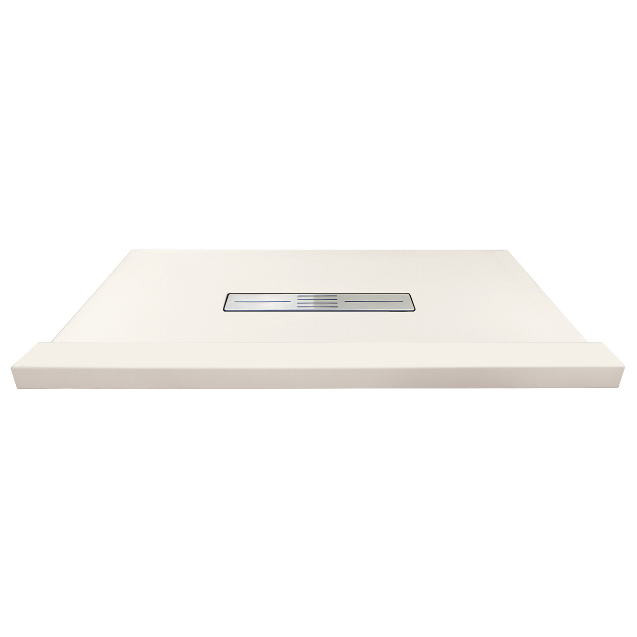 Samuel Mueller SMFZST6040C-32 Trimslate 60-In X 40-In Shower Base With Adjustable Single Threshold And Center Drain, Cameo