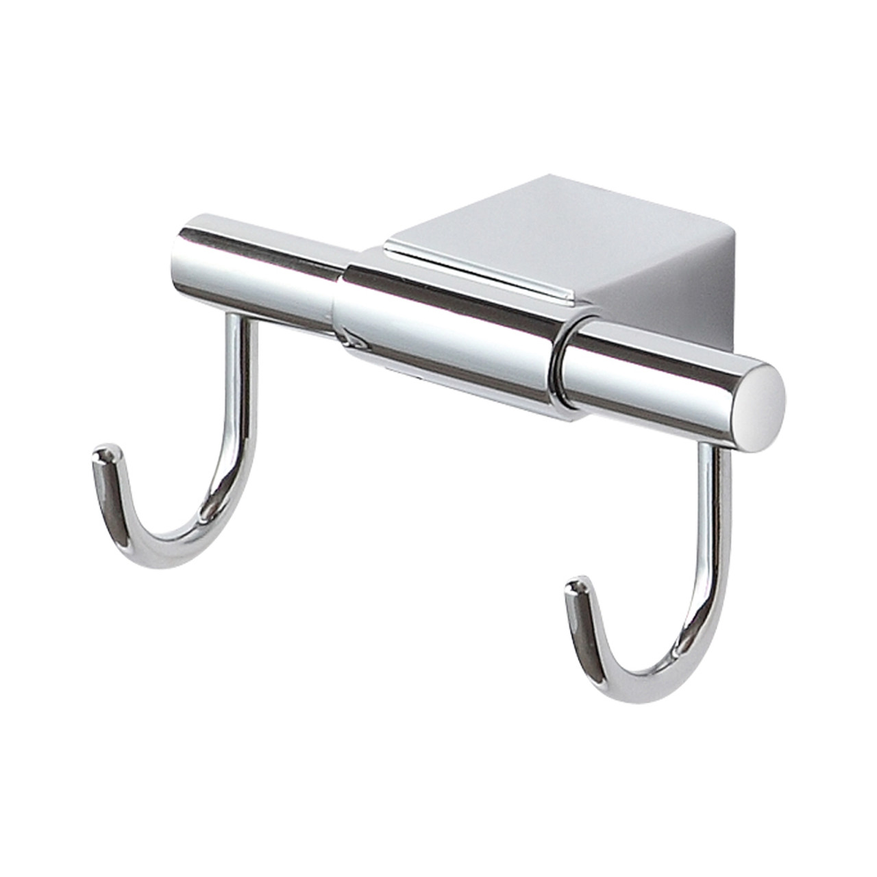 Samuel Mueller Double Hooks, Polished Chrome