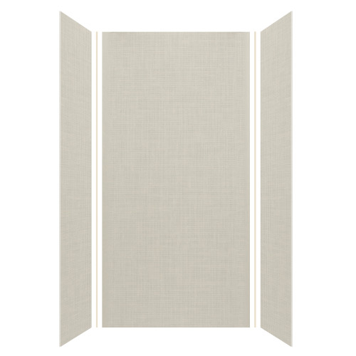 Samuel Mueller 48-in x 36-in x 96-in Glue to Wall 3-Piece Shower Wall Kit, Linen