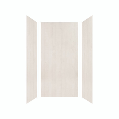 Samuel Mueller 36-in X 36-in X 72-in 3-Piece Shower Wall Kit, Washed Oak