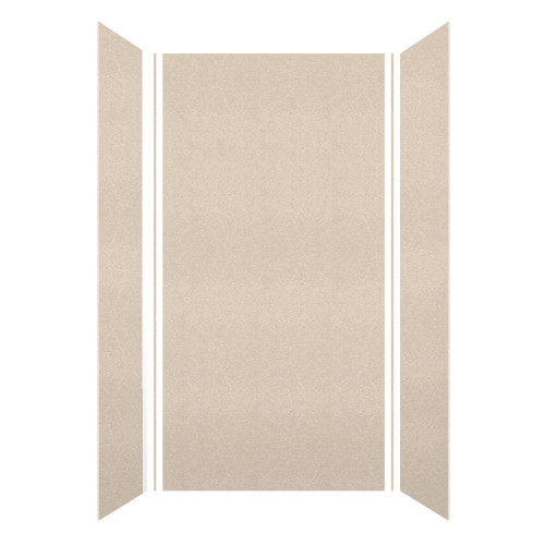 Samuel Mueller 48-in x 36-in x 96-in Glue to Wall 3-Piece Shower Wall Kit, Butternut/Velvet