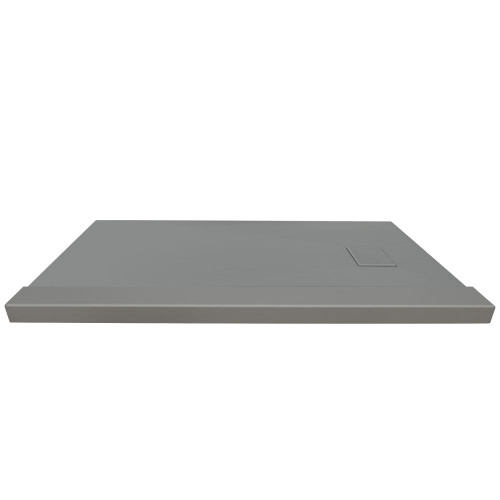 Samuel Mueller SMFZSTR6336-40 Trimslate 63-In X 36-In Tub Replacement Shower Base With Adjustable Single Threshold And End Drain, Dark Grey