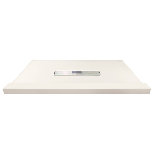Samuel Mueller SMFZST4836C-32 Trimslate 48-In X 36-In Shower Base With Adjustable Single Threshold And Center Drain, Cameo