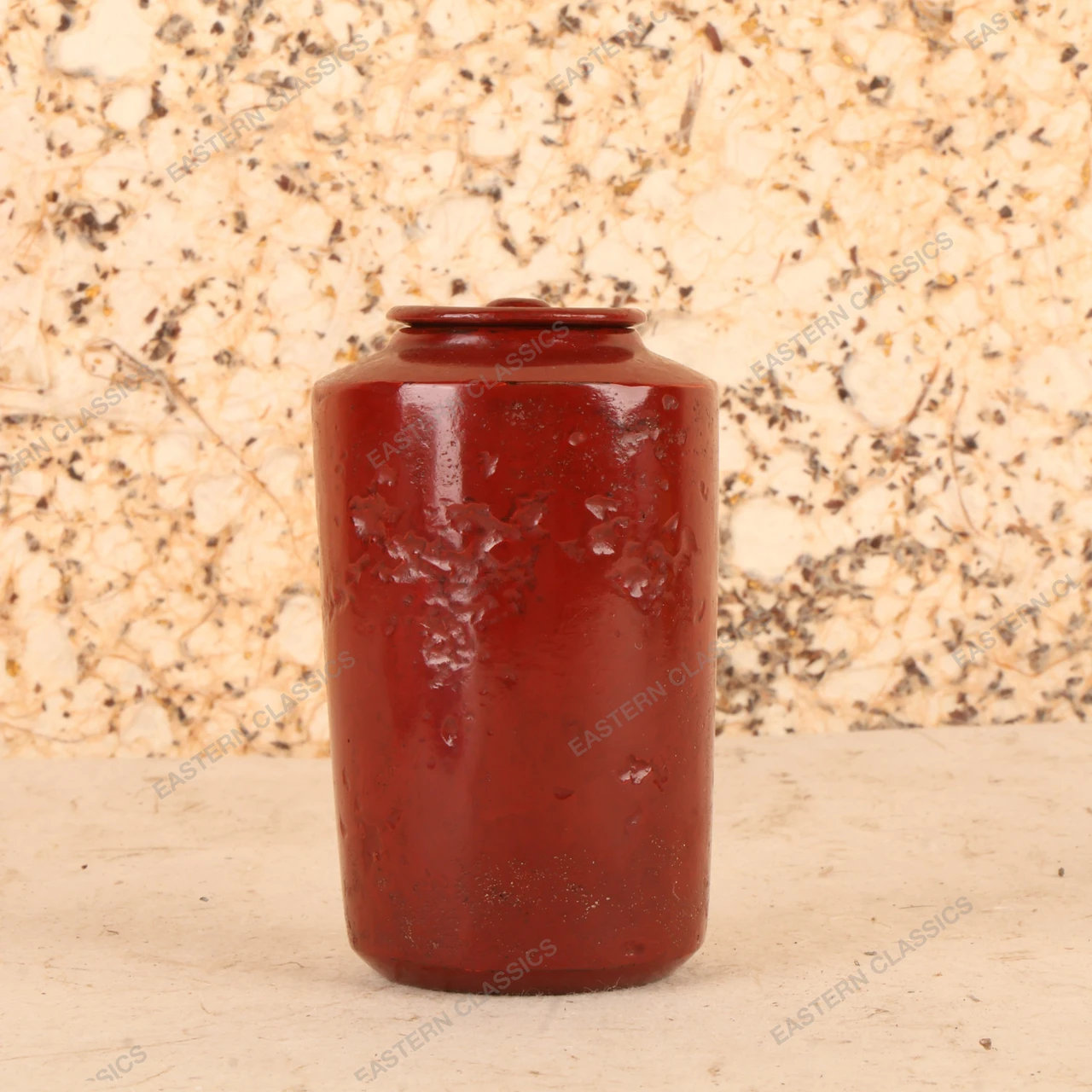 ヴィンテージ NALLY WARE CANISTER (訳あり) Vintage Japanese Lidded Clay Canister, Late Showa 1966-1989 | SKU