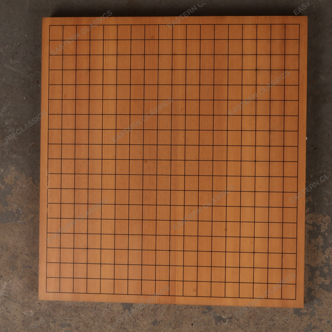 Vintage Japanese Goban Go Board with Leatherette Storage Box, Mid