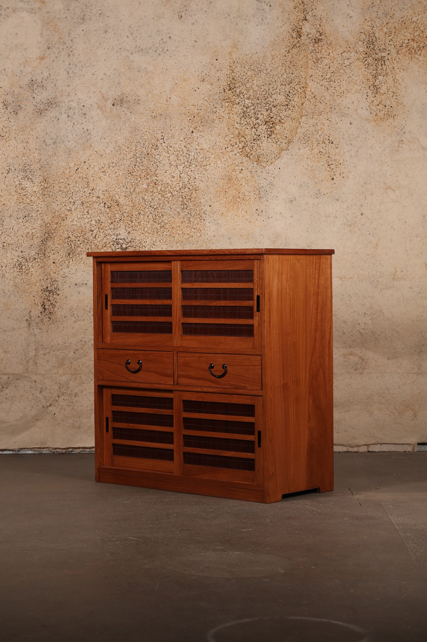 Japanese style kiri wood shoe chest, getta bako. (KB50)