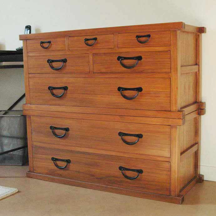 Japanese tansu style file chest 090610