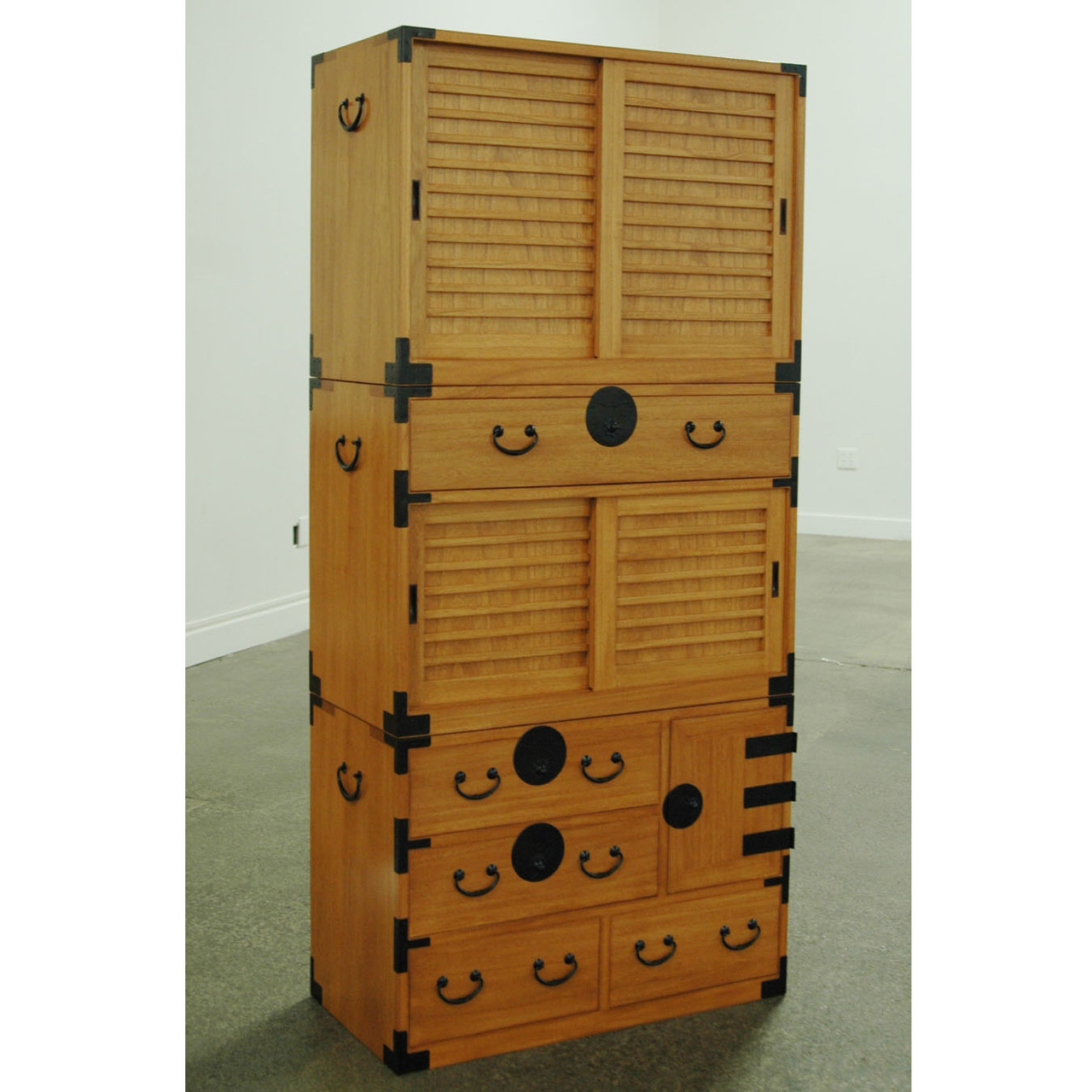 Japanese tansu style book chest 120102