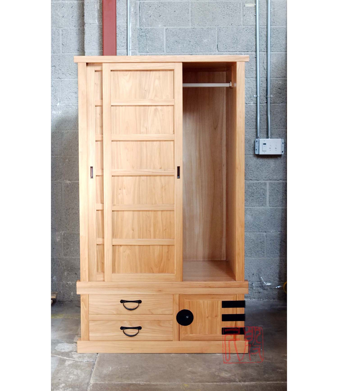 Japanese Tansu Style Wardrobe