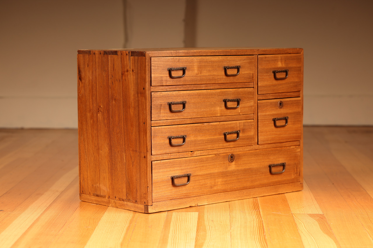 Vintage Japanese Ko Tansu Small Drawer Chest (23M-G118)