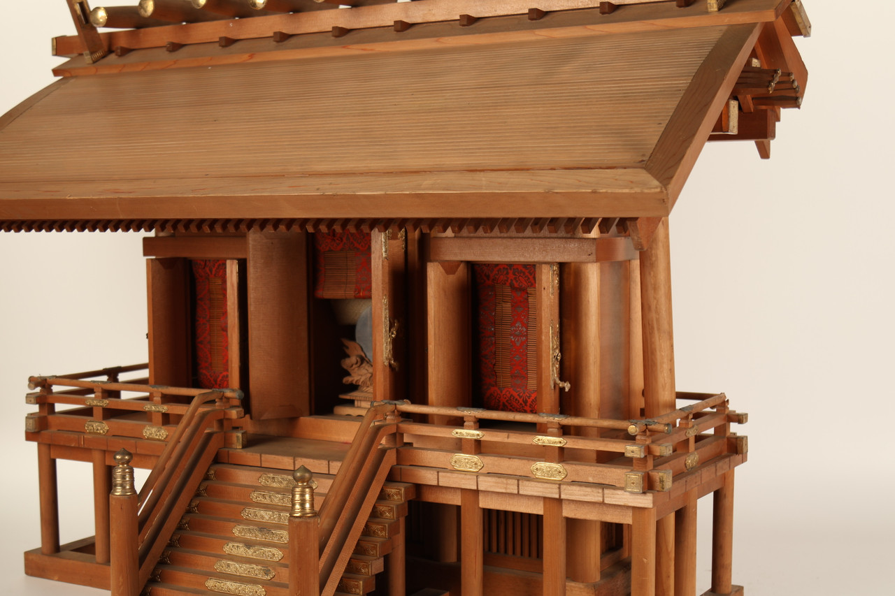 Mini Sanctuaire Shinto Japonais Kamidana Avec Dragon Omiya-san - NEUF Fait Main
