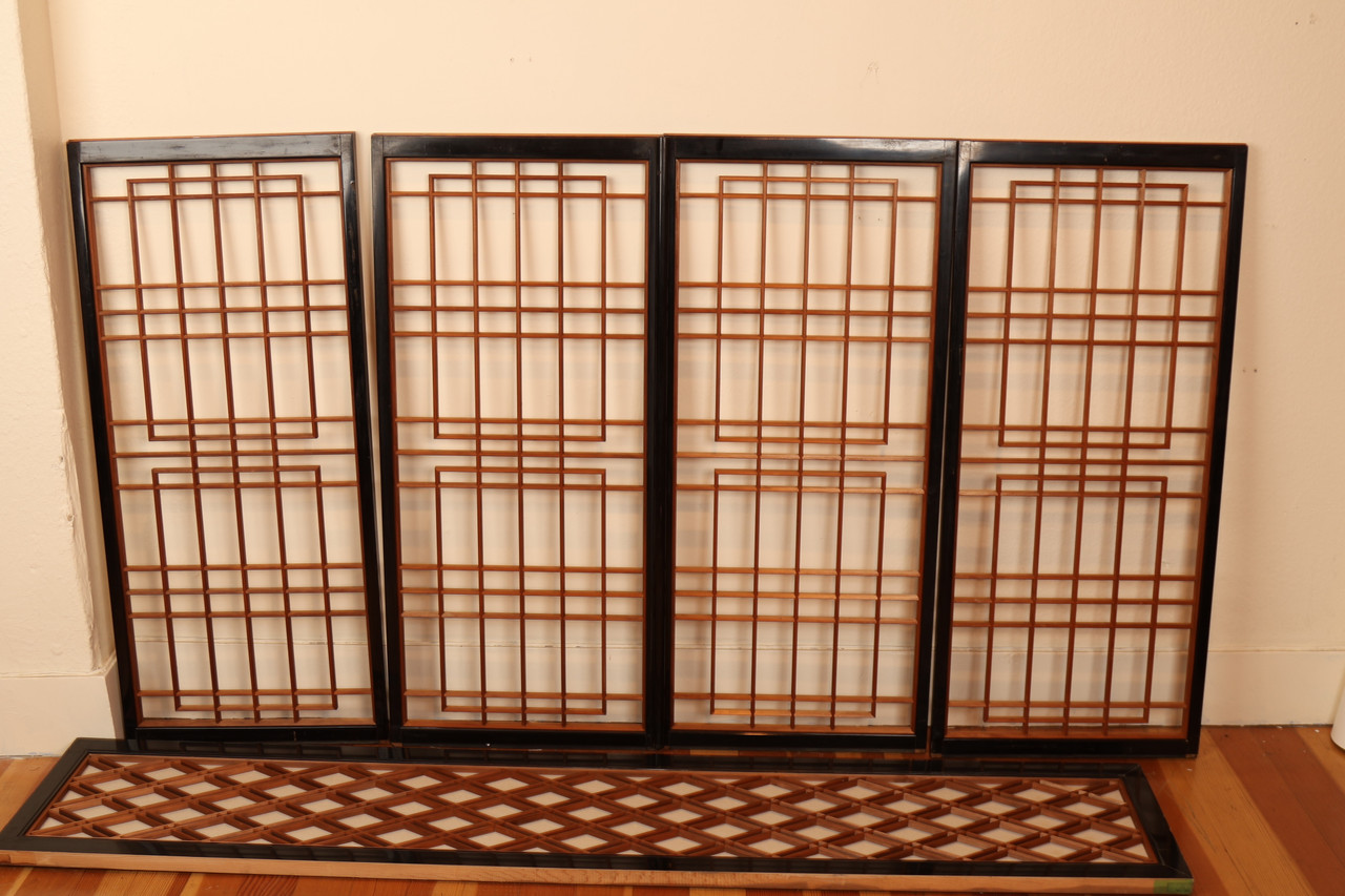 Vintage Japanese Shoin Door Panel (23O-421)