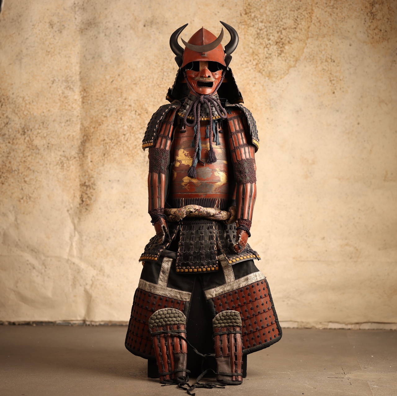 Vintage Japanese Yoroi Samurai Kabuto Armor A Set (23O-229)
